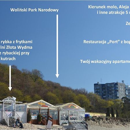 Ferienwohnung Maly Przytulny Apartament Z Widokiem Na Morze - Po Remoncie Misdroy Exterior foto